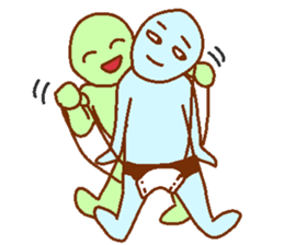 Blue man in the mask sticker #7669095