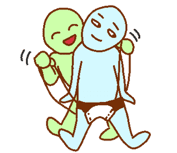 Blue man in the mask sticker #7669095