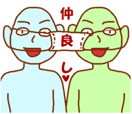 Blue man in the mask sticker #7669096