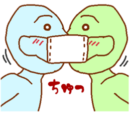 Blue man in the mask sticker #7669099