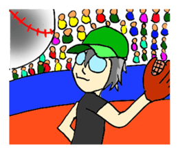 two frams of sports sticker #7671042