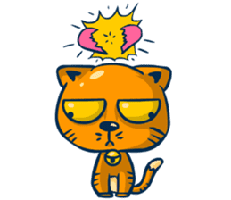 Idiot Cat sticker #7671134