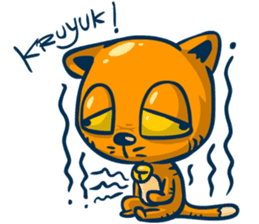 Idiot Cat sticker #7671139