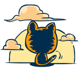 Idiot Cat sticker #7671140