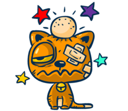 Idiot Cat sticker #7671142