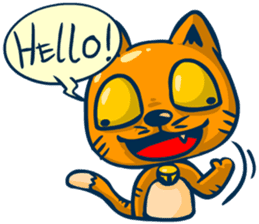 Idiot Cat sticker #7671147