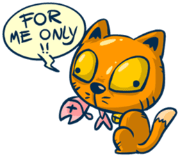 Idiot Cat sticker #7671150