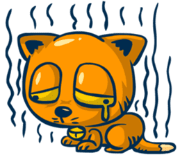 Idiot Cat sticker #7671155