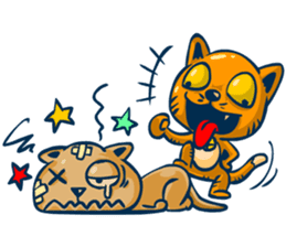 Idiot Cat sticker #7671156