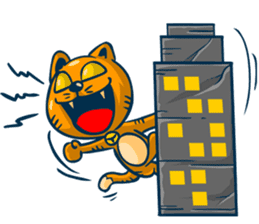 Idiot Cat sticker #7671158