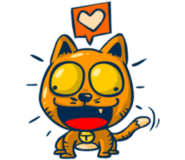 Idiot Cat sticker #7671162