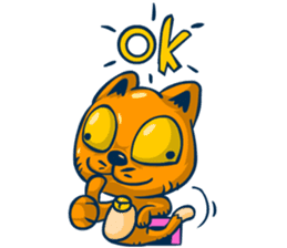 Idiot Cat sticker #7671163