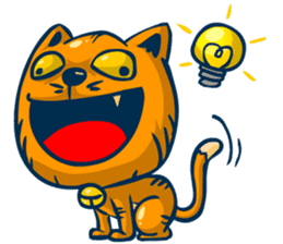 Idiot Cat sticker #7671168