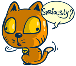 Idiot Cat sticker #7671169