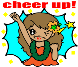 Hawaiian Family7 Love Message2 English sticker #7671264