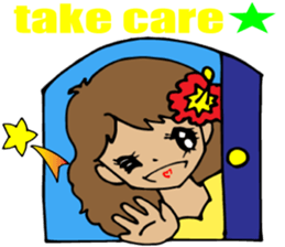 Hawaiian Family7 Love Message2 English sticker #7671265