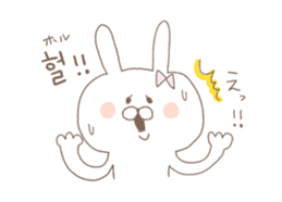 marshmallow rabbit Korean and Japanese sticker #7671574