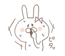 marshmallow rabbit Korean and Japanese sticker #7671580