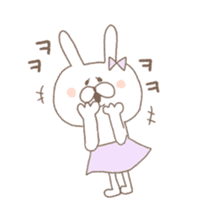 marshmallow rabbit Korean and Japanese sticker #7671583