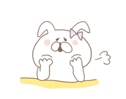 marshmallow rabbit Korean and Japanese sticker #7671593
