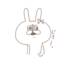 marshmallow rabbit Korean and Japanese sticker #7671597