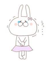 marshmallow rabbit Korean and Japanese sticker #7671601