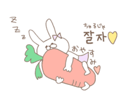 marshmallow rabbit Korean and Japanese sticker #7671606