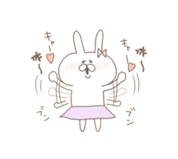 marshmallow rabbit Korean and Japanese sticker #7671607