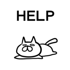 Cat to convey status report sticker #7672192