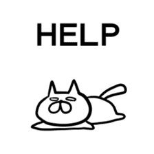 Cat to convey status report sticker #7672192