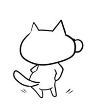 Cat to convey status report sticker #7672197