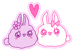 Fluffy rabbit "Honoka" 2 sticker #7672212