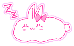 Fluffy rabbit "Honoka" 2 sticker #7672213