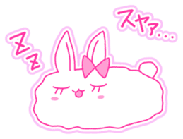 Fluffy rabbit "Honoka" 2 sticker #7672215