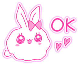 Fluffy rabbit "Honoka" 2 sticker #7672216
