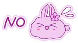 Fluffy rabbit "Honoka" 2 sticker #7672217