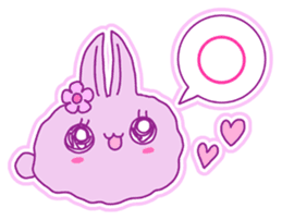 Fluffy rabbit "Honoka" 2 sticker #7672218