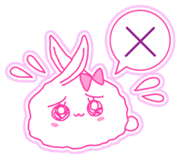 Fluffy rabbit "Honoka" 2 sticker #7672219