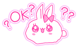 Fluffy rabbit "Honoka" 2 sticker #7672220