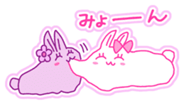 Fluffy rabbit "Honoka" 2 sticker #7672222