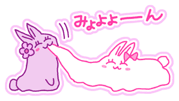 Fluffy rabbit "Honoka" 2 sticker #7672223