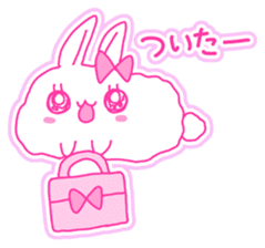 Fluffy rabbit "Honoka" 2 sticker #7672225
