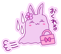 Fluffy rabbit "Honoka" 2 sticker #7672226