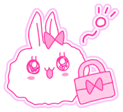Fluffy rabbit "Honoka" 2 sticker #7672227
