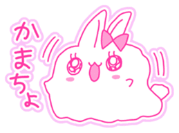 Fluffy rabbit "Honoka" 2 sticker #7672230