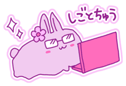 Fluffy rabbit "Honoka" 2 sticker #7672231