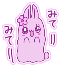 Fluffy rabbit "Honoka" 2 sticker #7672232