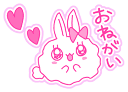 Fluffy rabbit "Honoka" 2 sticker #7672233