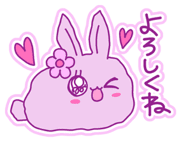 Fluffy rabbit "Honoka" 2 sticker #7672234