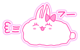 Fluffy rabbit "Honoka" 2 sticker #7672235